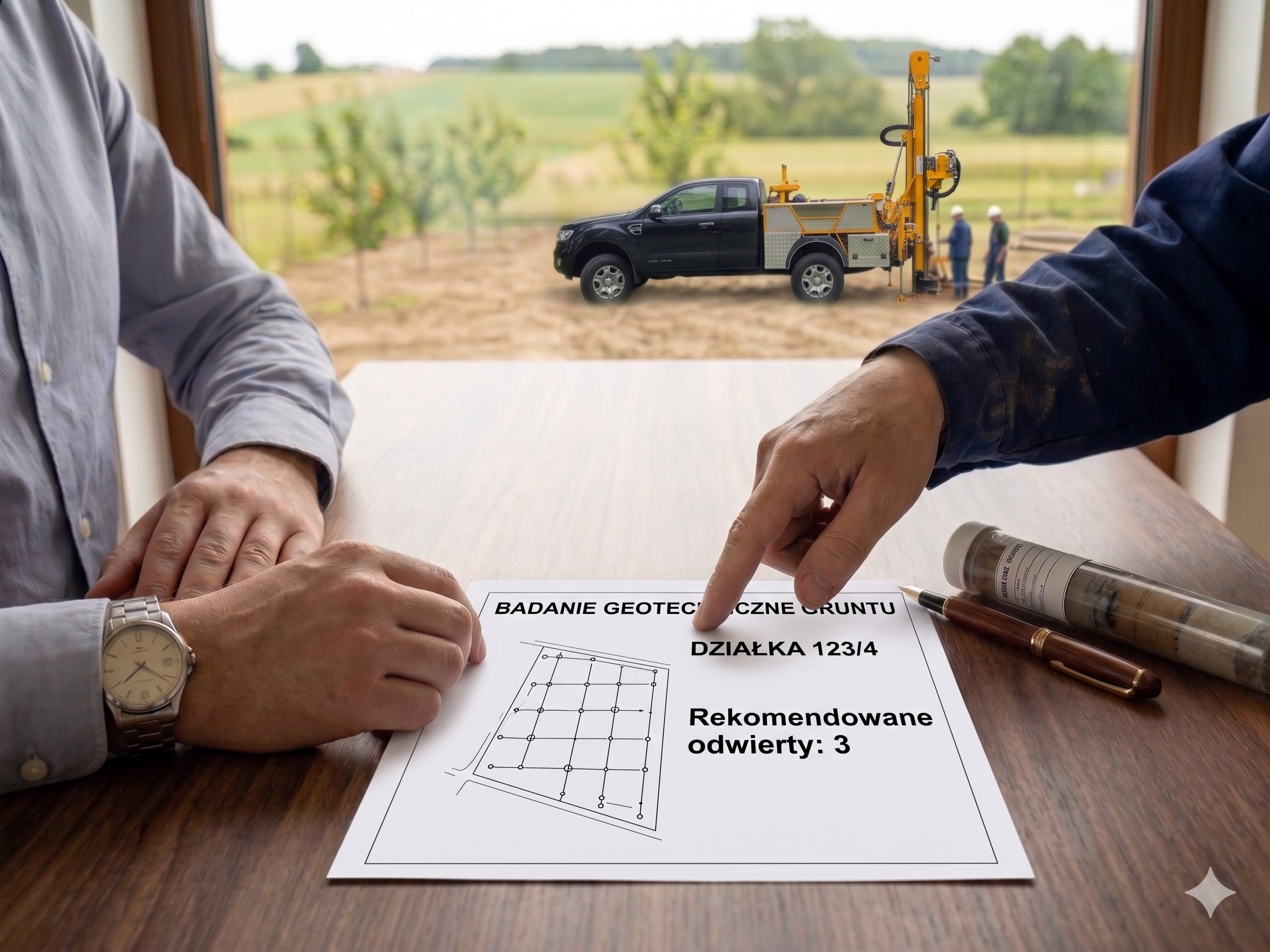 Odwierty geotechniczne pod dom jednorodzinny